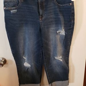 Maurices Size 18 Crop Denim Pants